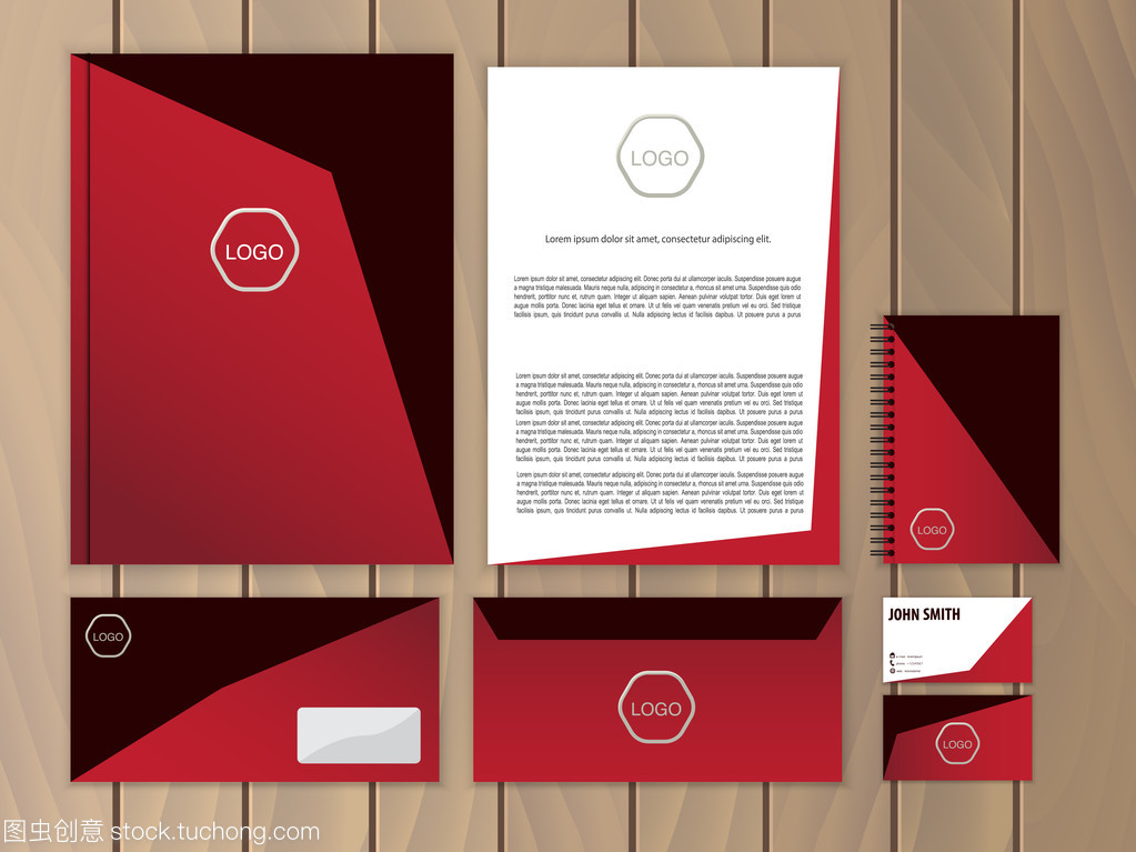 創意的企業形象 基于矢量信紙設計模板的綜合解決方案